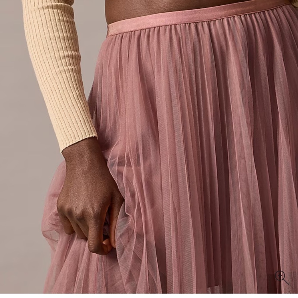 JCREW Collection layered tulle skirt Navy Blue - Picture 7 of 9